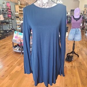 Old Navy Long Sleeve Navy Blue Tunic Size Small